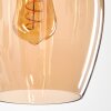 Vevino Hanger Glas 20cm Amber, 3-lichts