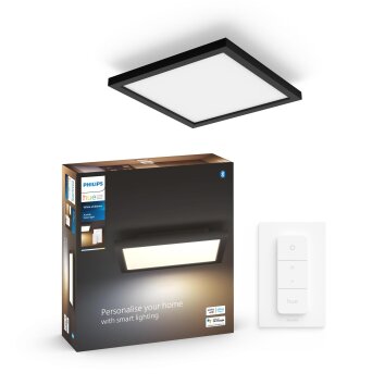 Philips Hue Aurelle Plafondpaneel LED Zwart, Wit, 1-licht