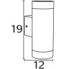 Nordlux TIN Buiten muurverlichting Aluminium, 2-lichts