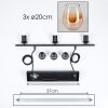 Vevino Hanglamp Glas 20cm Duidelijk, 3-lichts