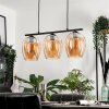 Vevino Hanglamp Glas 20cm Amber, 3-lichts