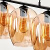 Vevino Hanglamp Glas 20cm Amber, 3-lichts