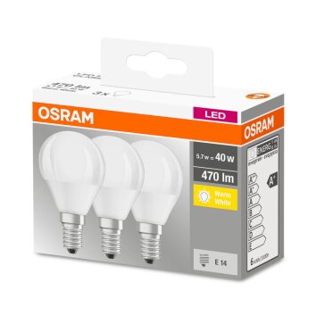 Osram E14 5,7 watt 2700 kelvin 470 lumen