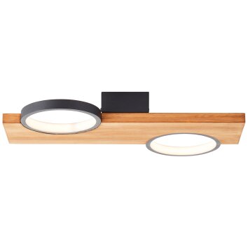 Brilliant Cheesy Plafondlamp LED Zwart, 1-licht