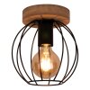 Lecueder Plafondlamp Hout licht, 1-licht