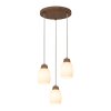 Nacimiento Hanglamp Hout licht, 3-lichts