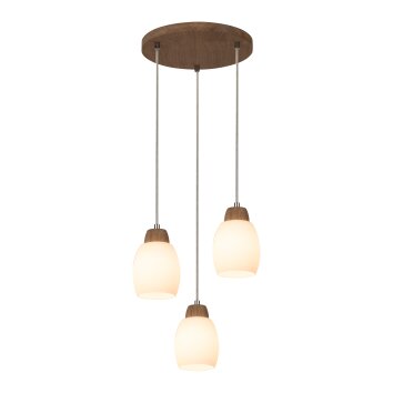 Nacimiento Hanglamp Hout licht, 3-lichts