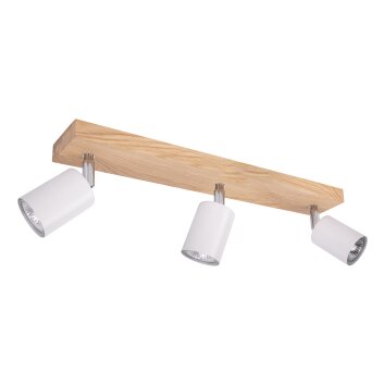 Nazca Plafondlamp Hout licht, 3-lichts