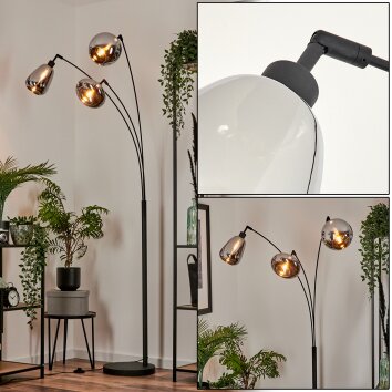 Maynal Staande lamp Zwart, 3-lichts