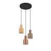 Trio AGUDO Hanglamp Zwart, 3-lichts