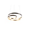 Trio Marnie Hanglamp LED Goud, Zwart, 1-licht