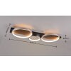 Trio Medera Plafondlamp LED Zwart, Titan, 1-licht