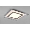 Trio MORGAN Plafondlamp LED Nikkel mat, 1-licht, Afstandsbediening