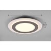 Trio MORGAN Plafondlamp LED Nikkel mat, 1-licht, Afstandsbediening