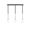 Trio STANLEY Hanglamp Nikkel mat, 3-lichts