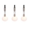 Trio STANLEY Hanglamp Nikkel mat, 3-lichts