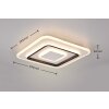 Reality JORA Plafondlamp LED Wit, 1-licht, Afstandsbediening