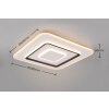 Reality JORA Plafondlamp LED Wit, 1-licht, Afstandsbediening