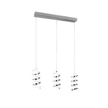 Reality Laola Hanglamp LED Chroom, 3-lichts