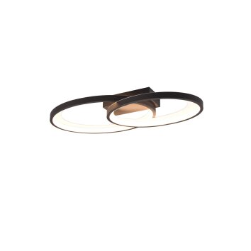 Reality Malaga Plafondlamp LED Zwart, Wit, 1-licht