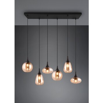 Trio Lumina Hanglamp Zwart, 6-lichts