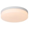 Lucide BISKIT Plafondlamp LED Wit, 1-licht, Bewegingsmelder