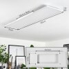 Voisines Plafondpaneel LED Wit, 1-licht, Afstandsbediening