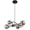 Globo RIHA Hanger LED Zwart, 6-lichts