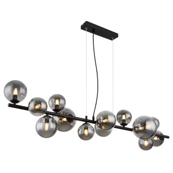 Globo RIHA Hanger LED Zwart, 13-lichts