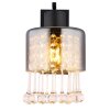 Globo HENDRY Muurlamp Zwart, 1-licht