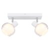 Globo TOKKI Plafondlamp Wit, 2-lichts