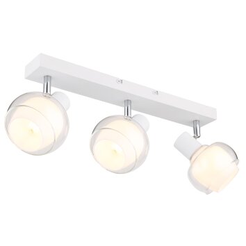 Globo TOKKI Plafondlamp Wit, 3-lichts