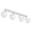 Globo TOKKI Plafondlamp Wit, 4-lichts