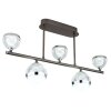 Globo UNTSY Plafondlamp LED Titan, 5-lichts, Afstandsbediening