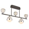 Globo UNTSY Plafondlamp LED Titan, 5-lichts, Afstandsbediening