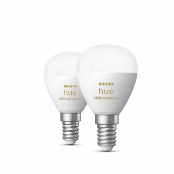 Philips Hue Set van 2 E14 LED 5,1 Watt 4000 Kelvin 470 Lumen