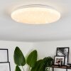 Melres Plafondlamp LED Wit, 1-licht, Afstandsbediening