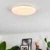 Melres Plafondlamp LED Wit, 1-licht, Afstandsbediening