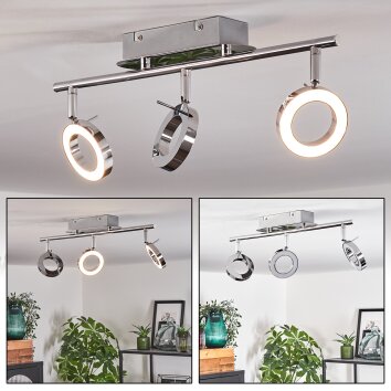 Altamahaw Plafondlamp LED Zilver, 3-lichts