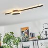 Amdal Plafondlamp LED Zwart, 2-lichts