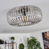 Wemude Plafondlamp Zilver, 1-licht