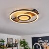 Taboneira Plafondlamp LED Zwart, 1-licht