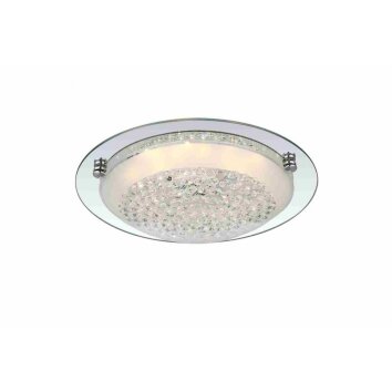 Globo Froo Plafondlamp LED Chroom, 1-licht