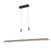 Fischer & Honsel SHINE-WOOD Hanglamp LED Zwart, 1-licht