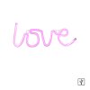 Leuchten-Direkt NEON-LOVE Decoratieve verlichting LED Roze, 1-licht