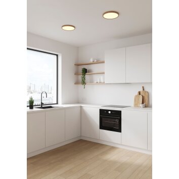 Nordlux OJA Plafondpaneel LED houtlook, 1-licht