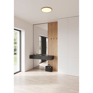 Nordlux OJA Plafondpaneel LED houtlook, 1-licht