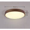 Trio DOHA Plafondlamp LED Bruin, 1-licht