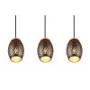 Reality BIDAR Hanglamp Goud, Natuurlijke kleuren, Zwart, 3-lichts