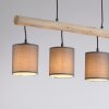 Leuchten-Direkt GREEN TRIBU Hanglamp Natuurlijke kleuren, Zwart, 4-lichts